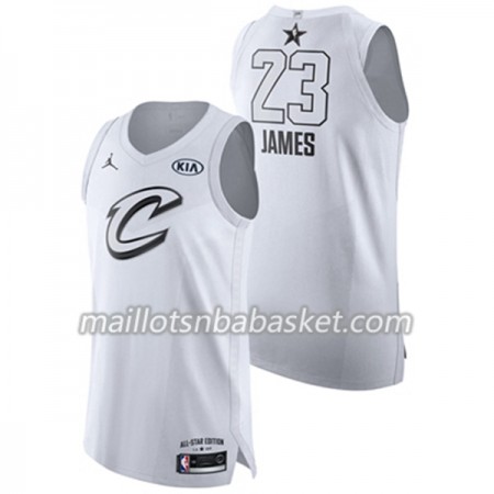 Maillot Homme Cleveland Cavaliers LeBron James 23 2018 All Star Jordan Brand Blanc Swingman